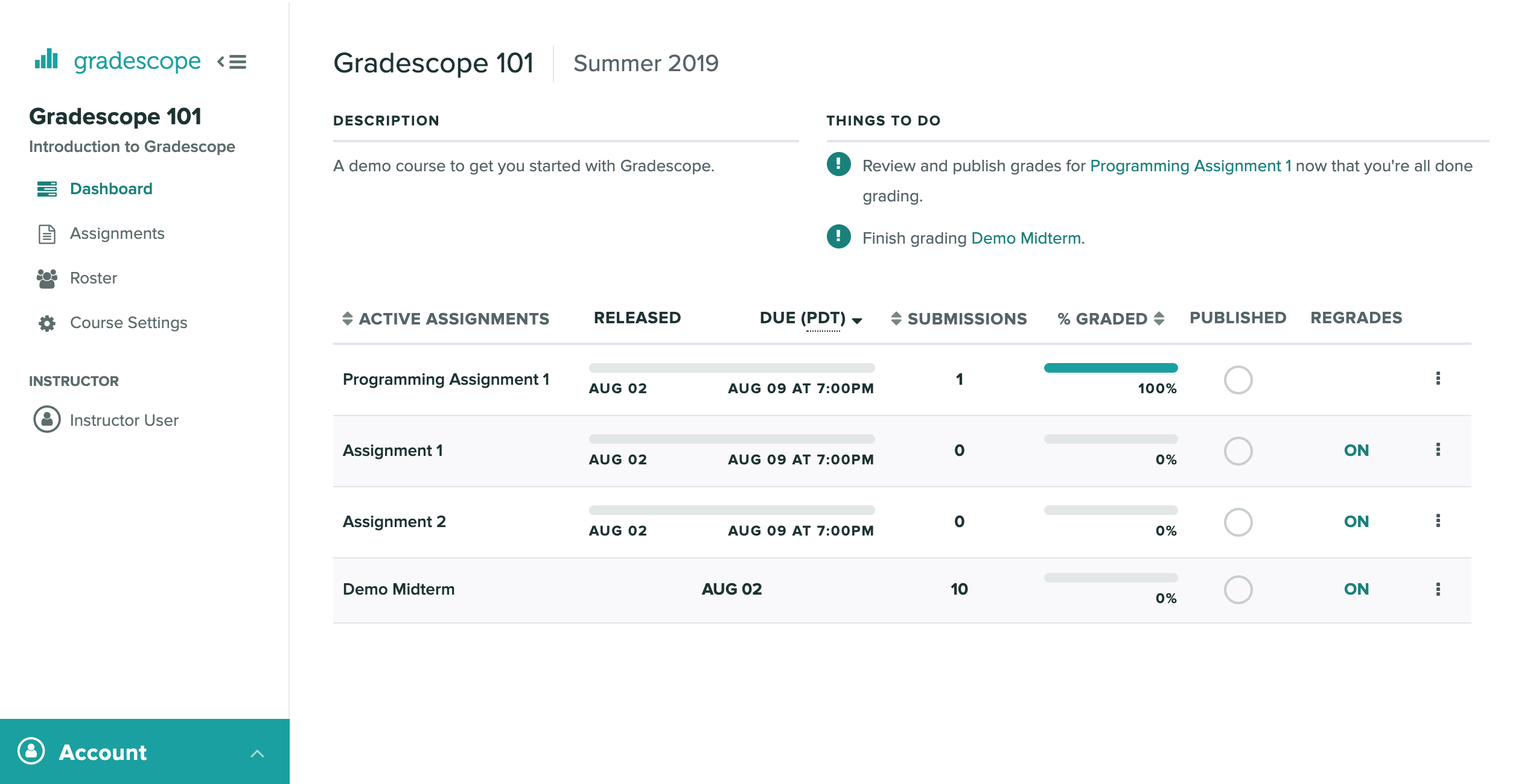 how to grade an assignment in brightspace